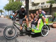 pedicab with kids
