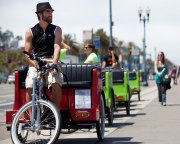 Pedicab Giving Rides in San Fransisco