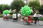 pedicab and billboar bike main street